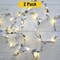 Nature-Inspired 20 LED Leaf Vine String Lights — Silver & Gold Accents